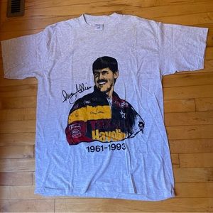 NEW! Vintage Davey Allison NASCAR Grey Short Sleeve Tee Shirt - Size XL